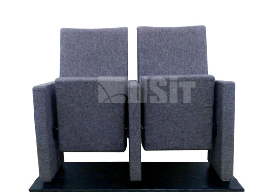 Wood Sideboard Auditorium Theatre Seating , Cushioned Chairs For Churches USIT
