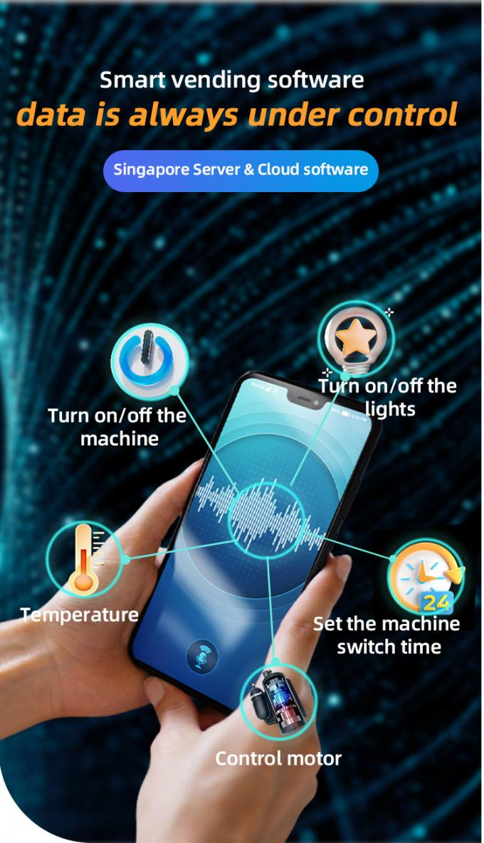Snack Vending Machine Designed for Round The Snack and Drink Sales with High Capacity and User Friendly Interface