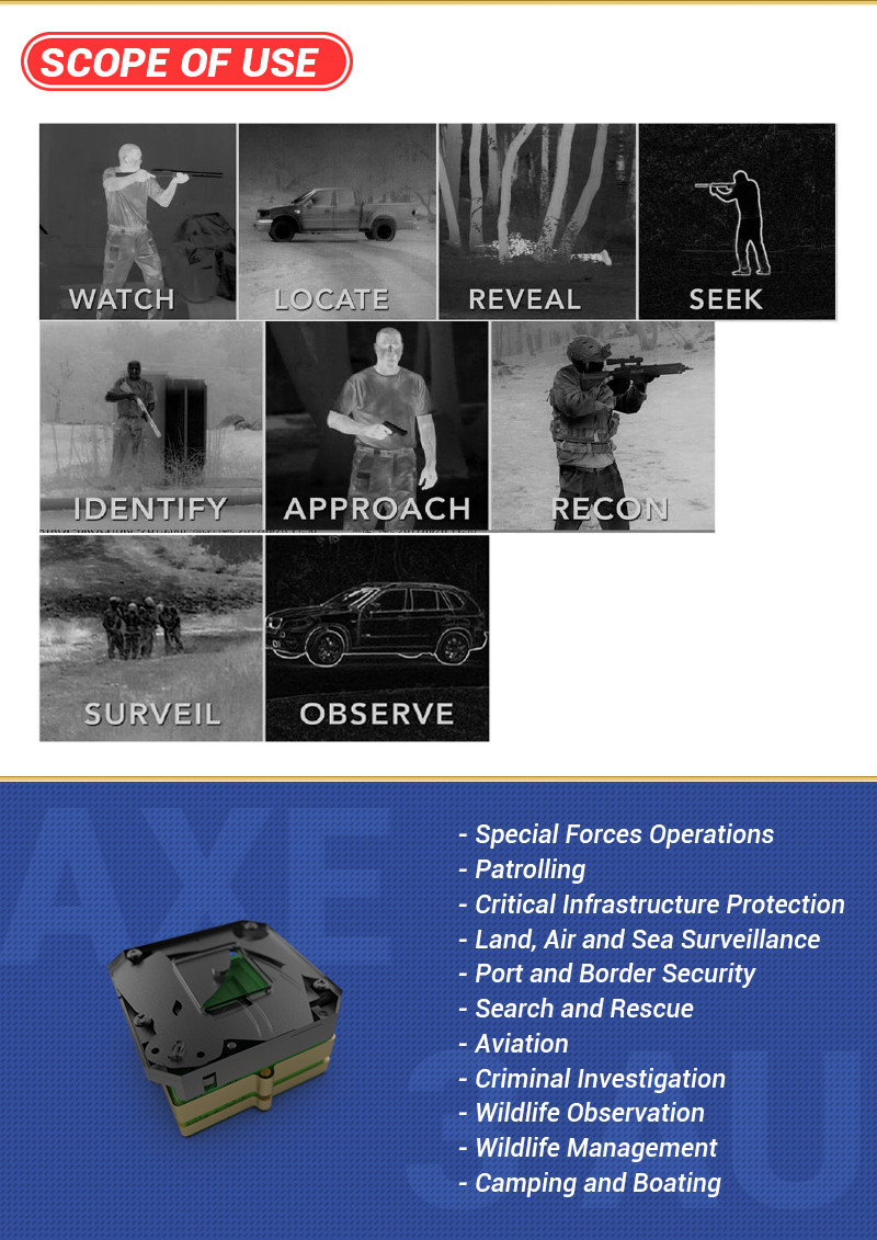 OLED Connection Thermal Imaging Module For Rifle Sight / Scope Integration