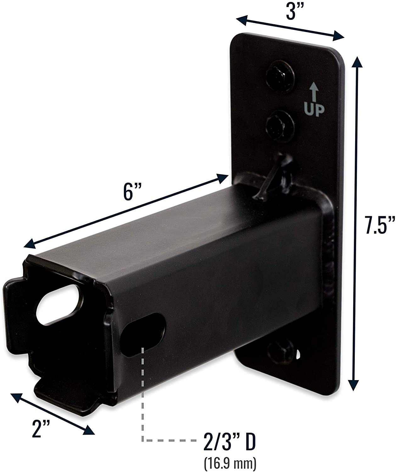 No. of Tiers Carbon Steel Bicycle Hitch Wall Mount Cargo Rack Hanging Garage Organizer 2 inch