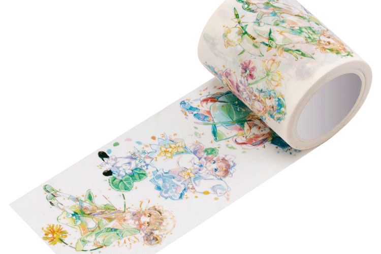 Custom 15mm*10m Decorative Packing Tape Printed Foil Washi Tape
