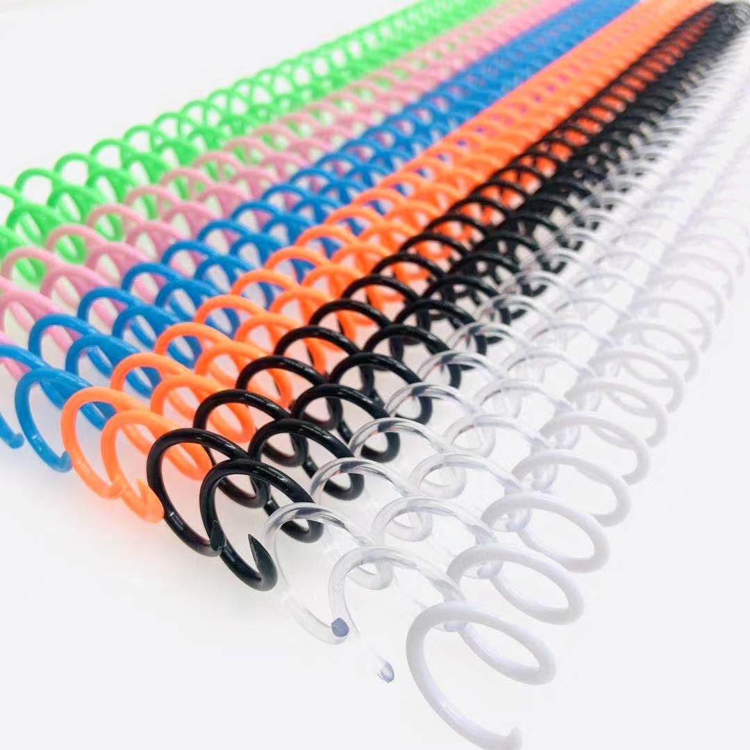 A4 A3 A5 B5 Length PVC Plastic Spiral Binding Coil , Suitable For Notebook