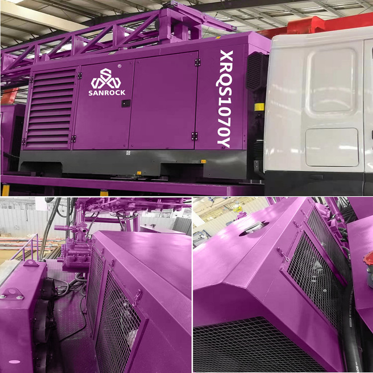 Truck Mounted Deep Water Well Drill Rig With Mud Pump 1000m