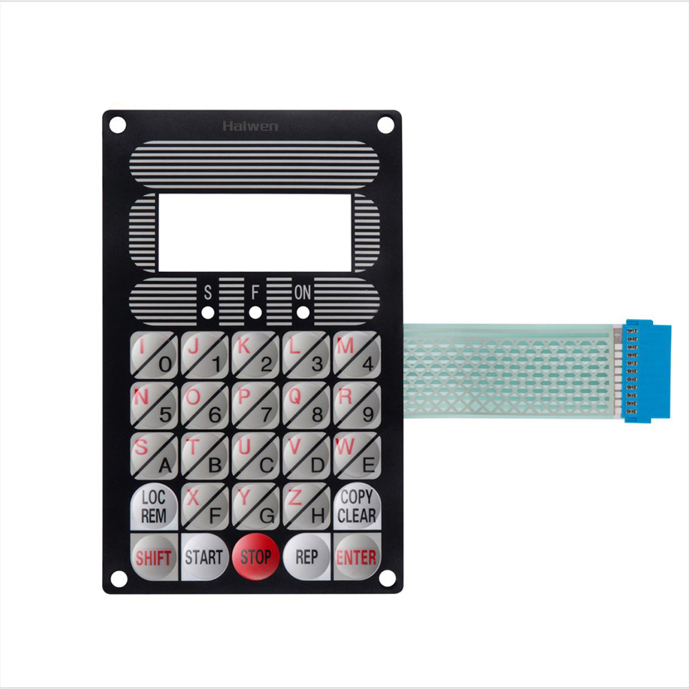 OEM PET Circuit Membrane Switch Custom Design With Metal Dome
