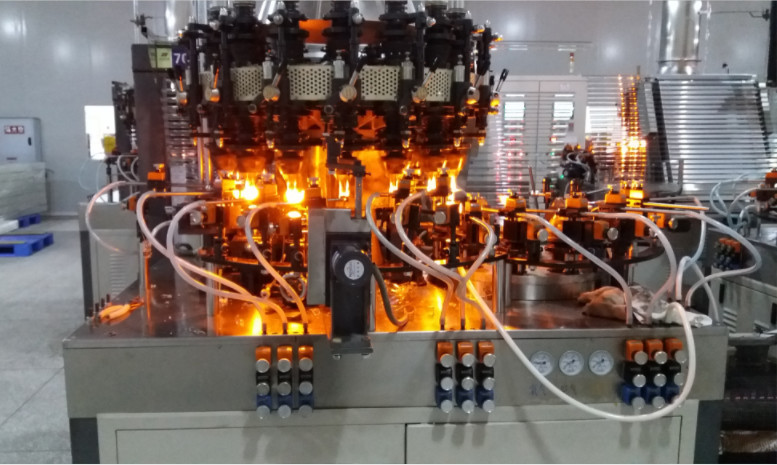Medical Glass Vial Making Machine / Glass Bottle Forming Production Line