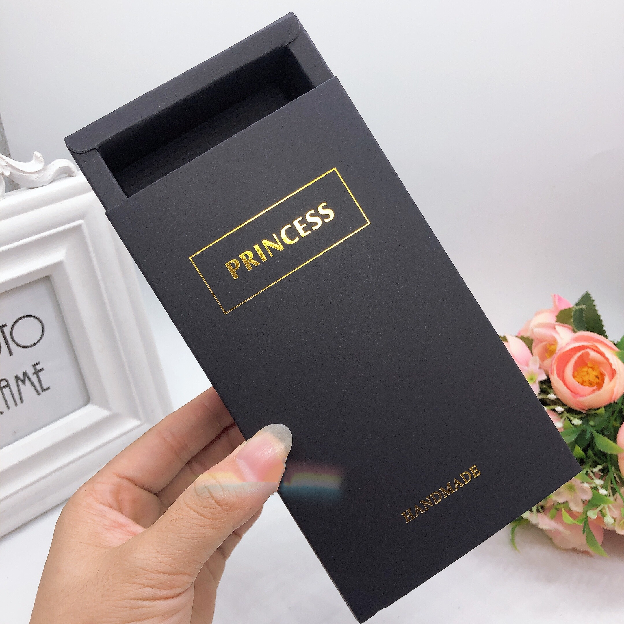 paper Hair Accessories Gift Box bridal packaging CMYK Color