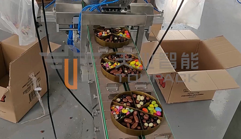 130WPM Chocolate Scale Multihead Weigher With 10 Inches Touch Screen