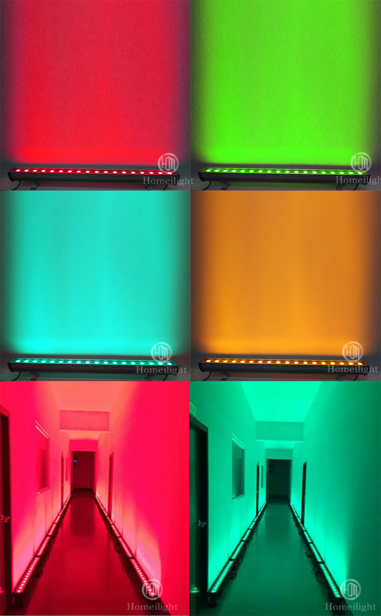 18pcs*12W RGB 4in1 Wall Washer Bar Lighting Solutions Service for Project Installation