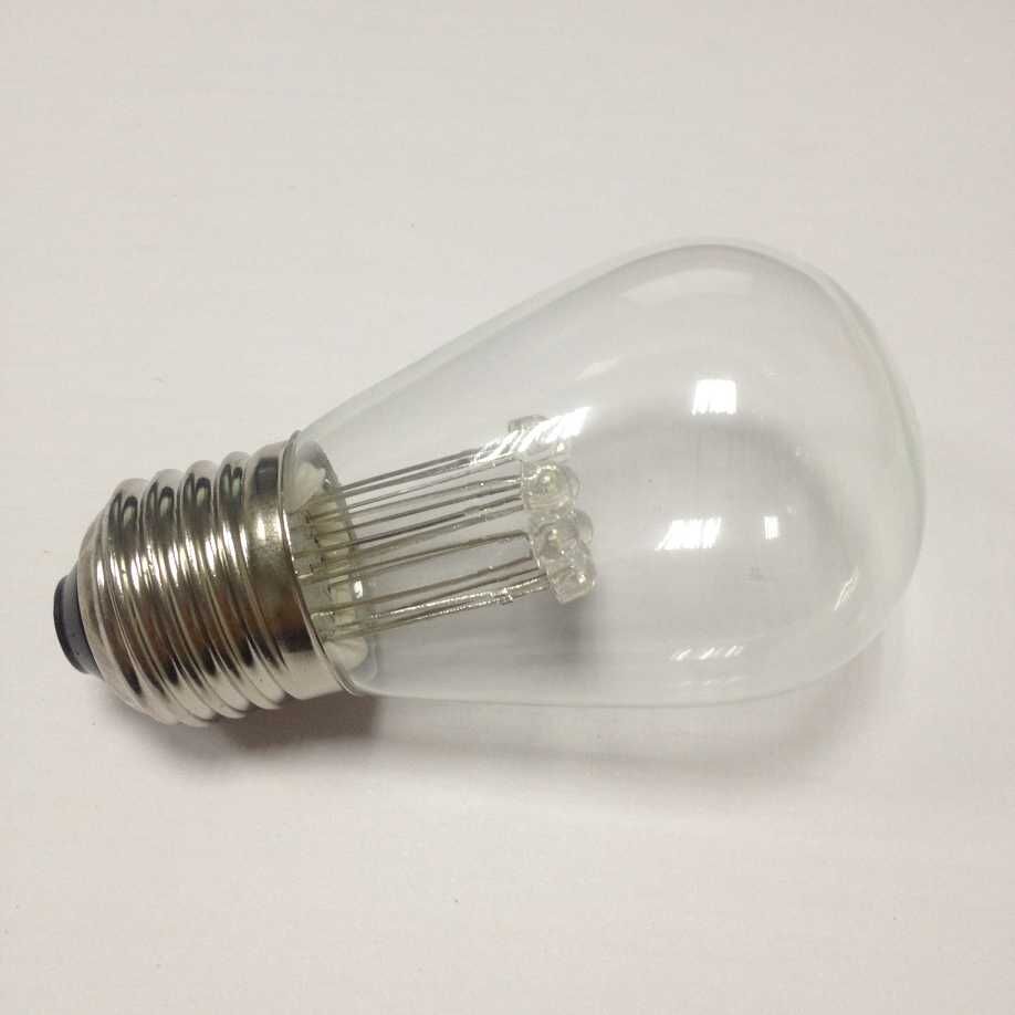 120VAC E26 LED bulb 1Watt S14 9'LED patio lamp purple transparent