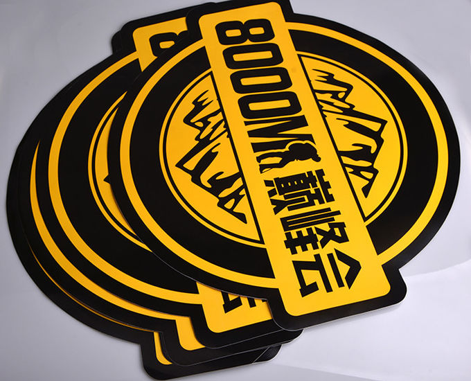 Custom printing die cut strong adhesive PVC outdoor advertising sticker decal