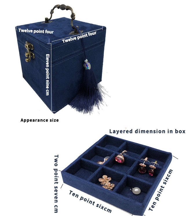 Storage / Packaging Leather Jewelry Box For Retail Black Color Customized Size