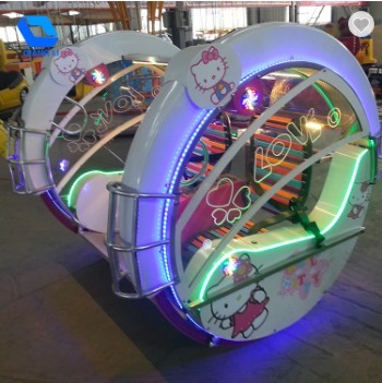 Simple Operation Kids Carnival Rides , Mini Leswing Happy Car Color Customized