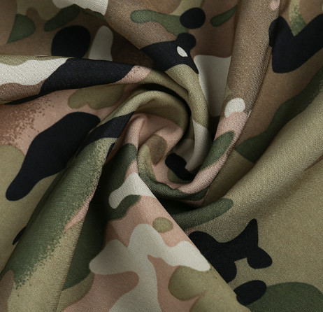 330 GSM 100% Polyester Protective Special Fabrics Fabric Printing Camouflage Style
