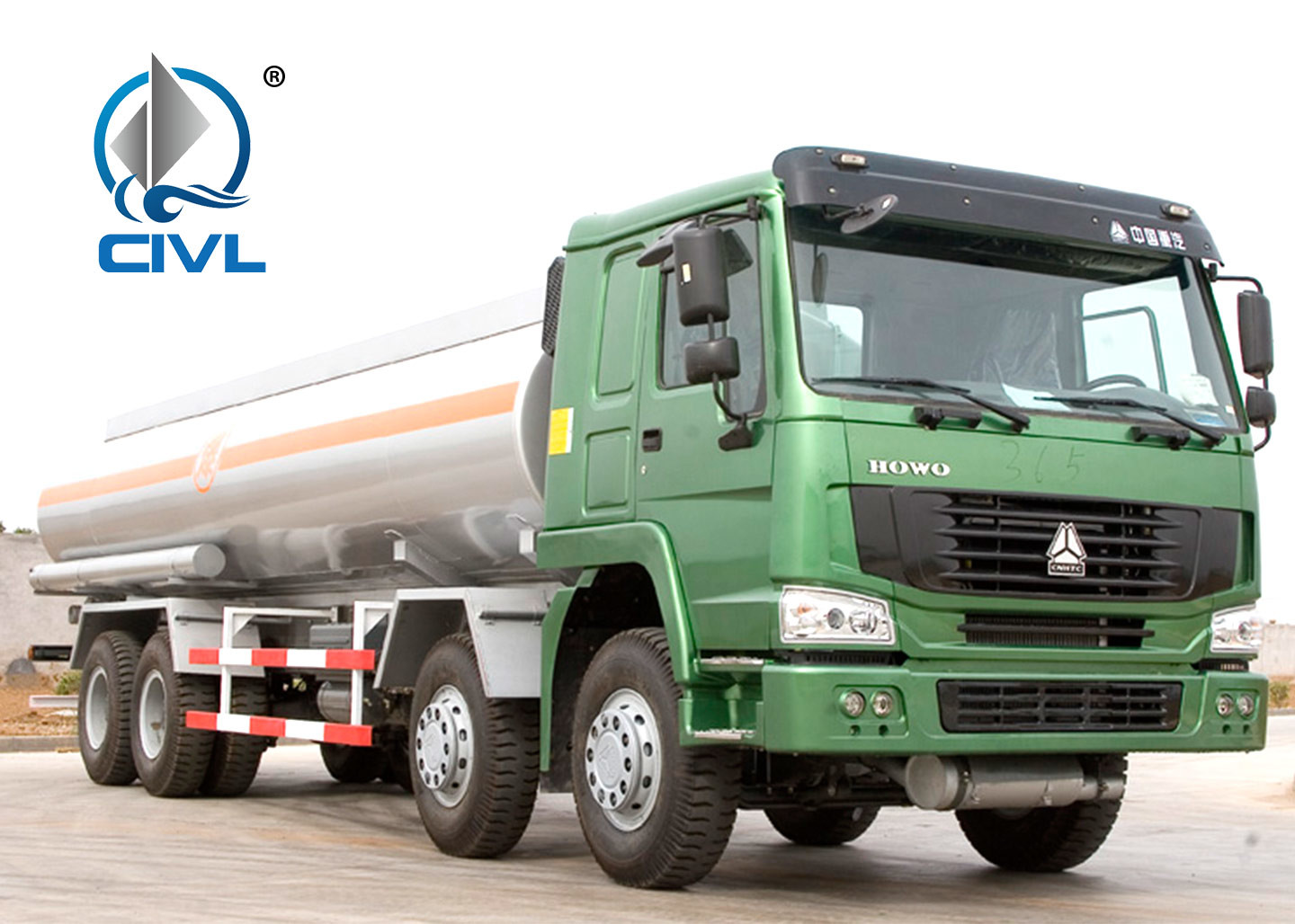New HOWO Fuel Tank Truck Manual 30000L Oil Tanker Truck 8X4 371hp Engine Best Quality