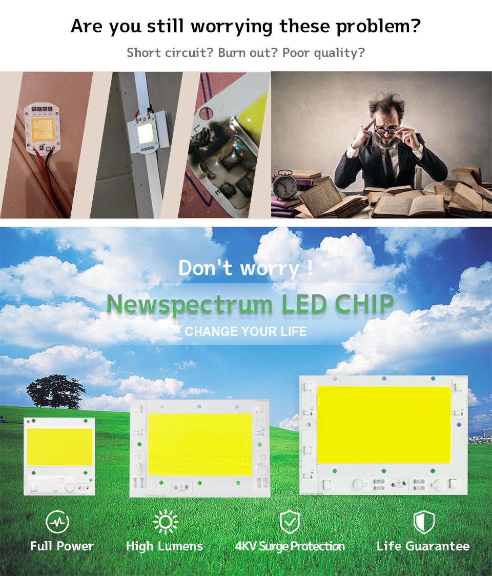 AC110V 220V DOB High Power Cob Light Source Led Cob Chip 100w