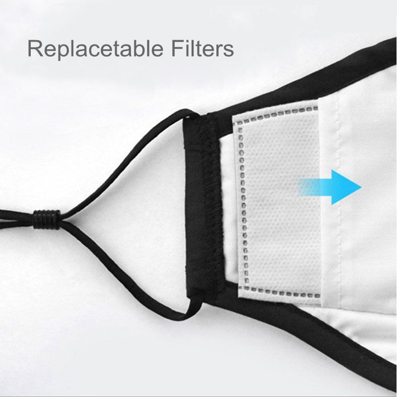 Reusable Washable Face Mask With Breathe Valve Support Replaceable