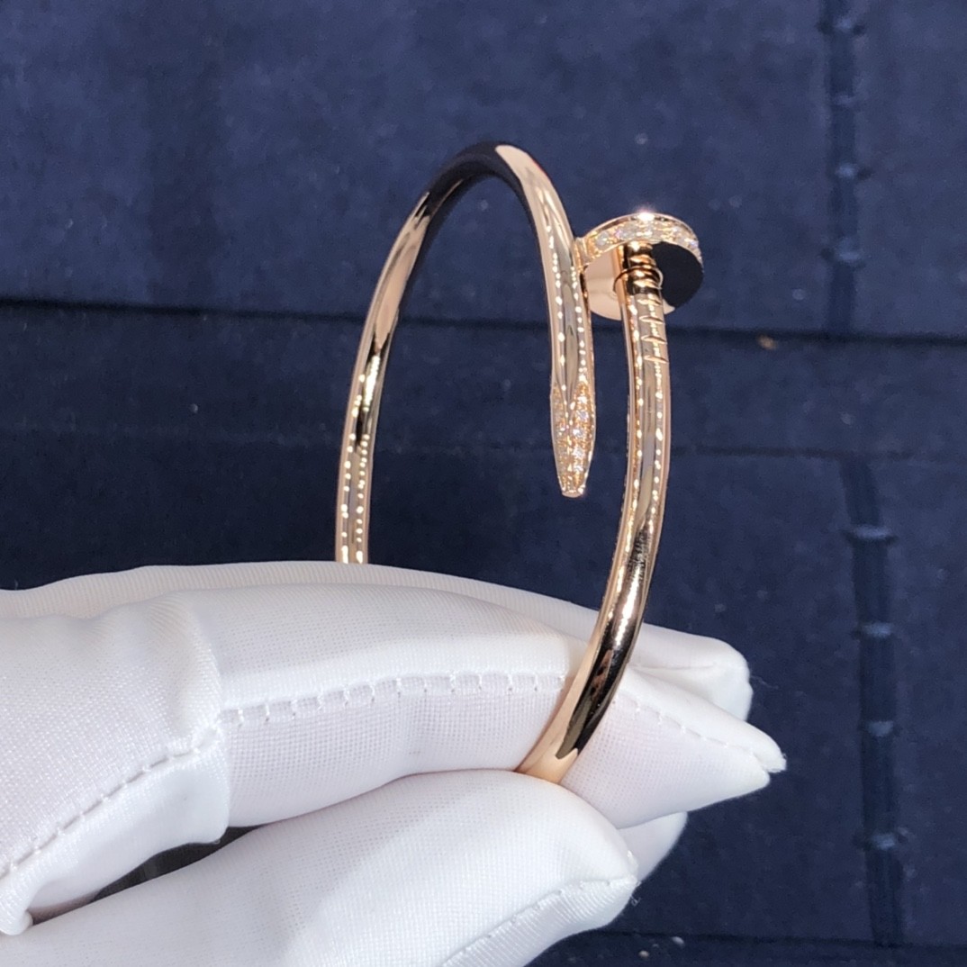 Elegant Car Tier 18k GoldJuste Un Clou Bracelet Natural Diamonds Real Gold Real Diamonds