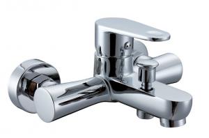 Buy cheap Low Pressure Single Handle Tub And Shower Faucet / Chrome Polished Shower Tap product