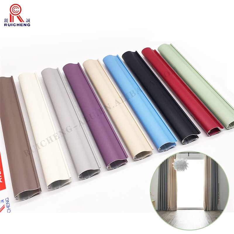 6063 Aluminium Curtain Rail Track 2.0mm Thickness Electrophoresis
