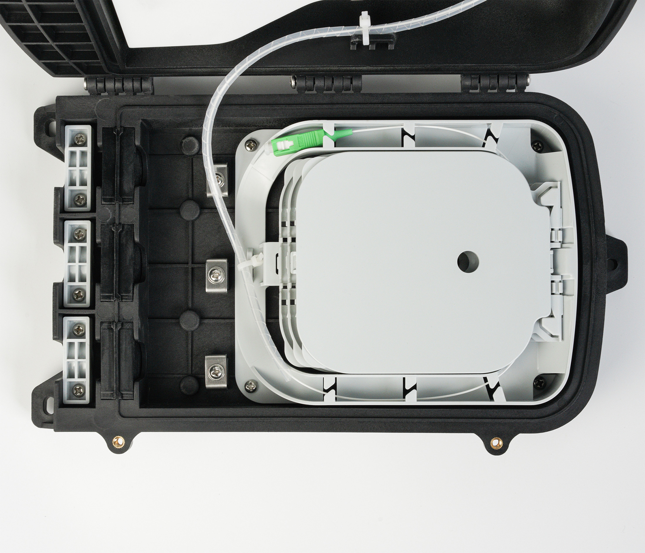 GFS-8A-X Pre-connectorized FTTH Terminal Box 8 Cores Fiber Optical distribution Closure IP 68 FDB 281.4*177*108.8mm