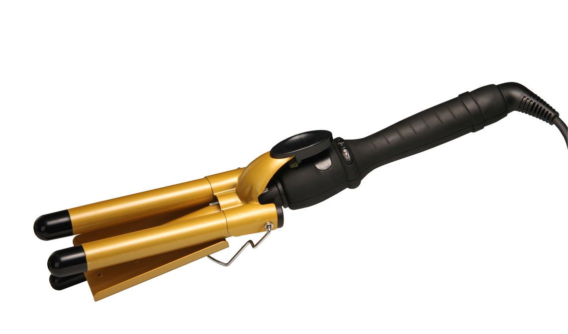 Triple Wave curling iron JR-266-19# golde