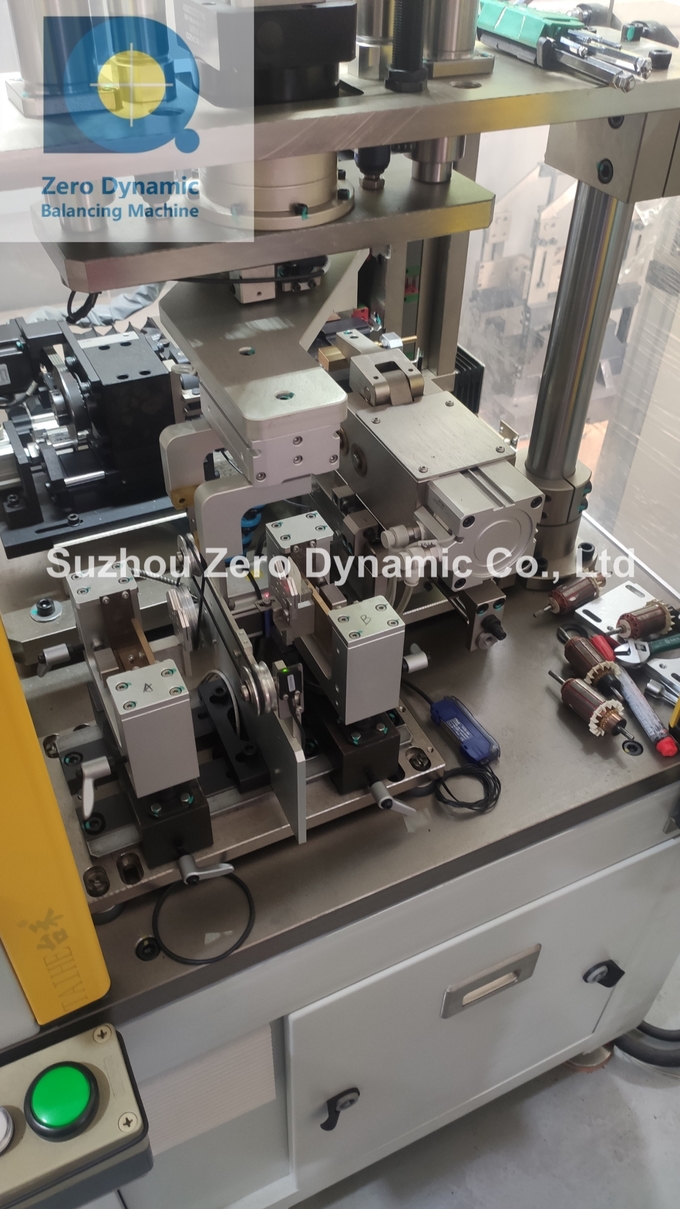 Small Size Motor Rotor Automatic Balancing Machine Two Station Electric Armature Balancer