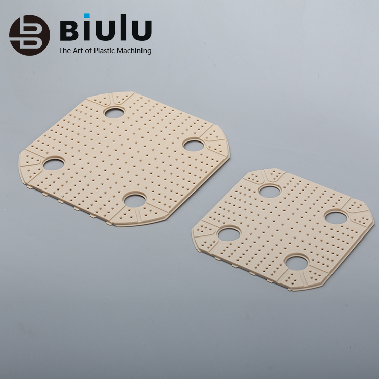 5 Axis Cnc Ptfe Sheet Machining , Flat Ptfe Fittings Lightweight Custom Color