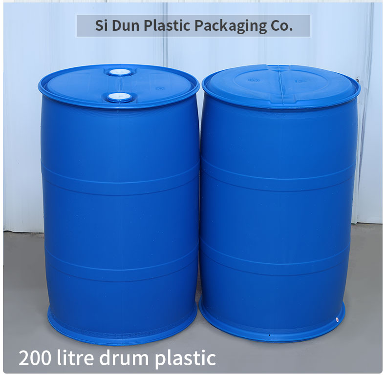 Sealed Oil Blue HDPE 55 Gallon Plastic Drum Screw Cover