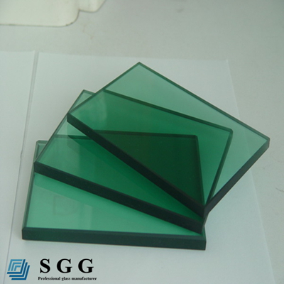 High quality 4mm Green Float Glass sheet panel price factory