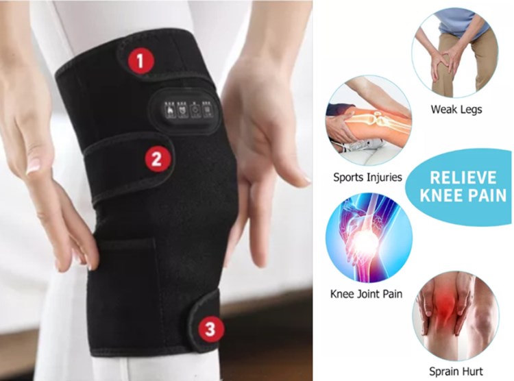 4 buttons Heating Waist Belt Smart Magnetic Therapy Knee Hot Belt
