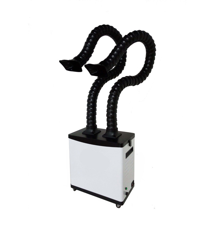 AC 220VWelding Fume Extractor Double Arms 15kg Weight For Chemicals