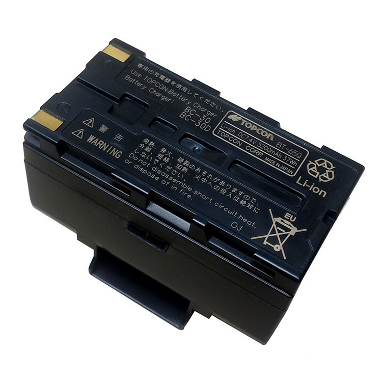 Li Mh Topcon Total Station Battery Bt-65q 5200mah 7.4v Rechargeable