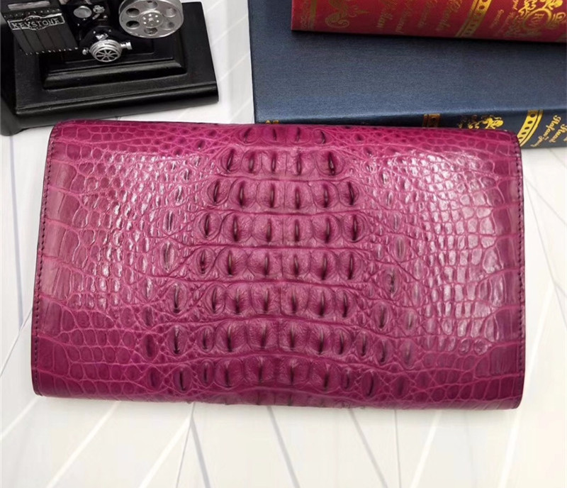 Fashion Genuine Crocodile Skin Female Women Small Envelop Purse Real Alligator Leather Ladies Single Cross Shoulder Bag
