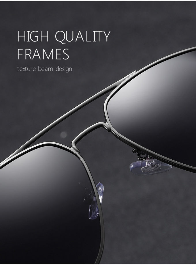 Unique Trending Uv400 Polarized Sunglasses BSCI Square Ocean Lens