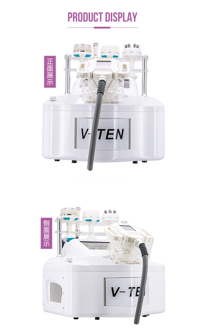 5 in 1 Slimming System V9 Vela 3 +Cavitation + RF+Vacuum RF Roller+BIO RF Slimming Machine