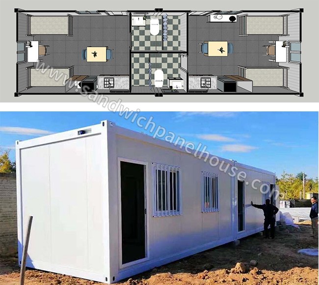 Modular Container House Emergency Refugee Container Unit For Homeless