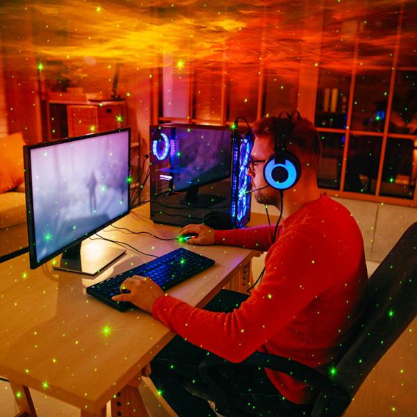 Google Home Smart Star Projector Adjusted Voice Control With WiFi