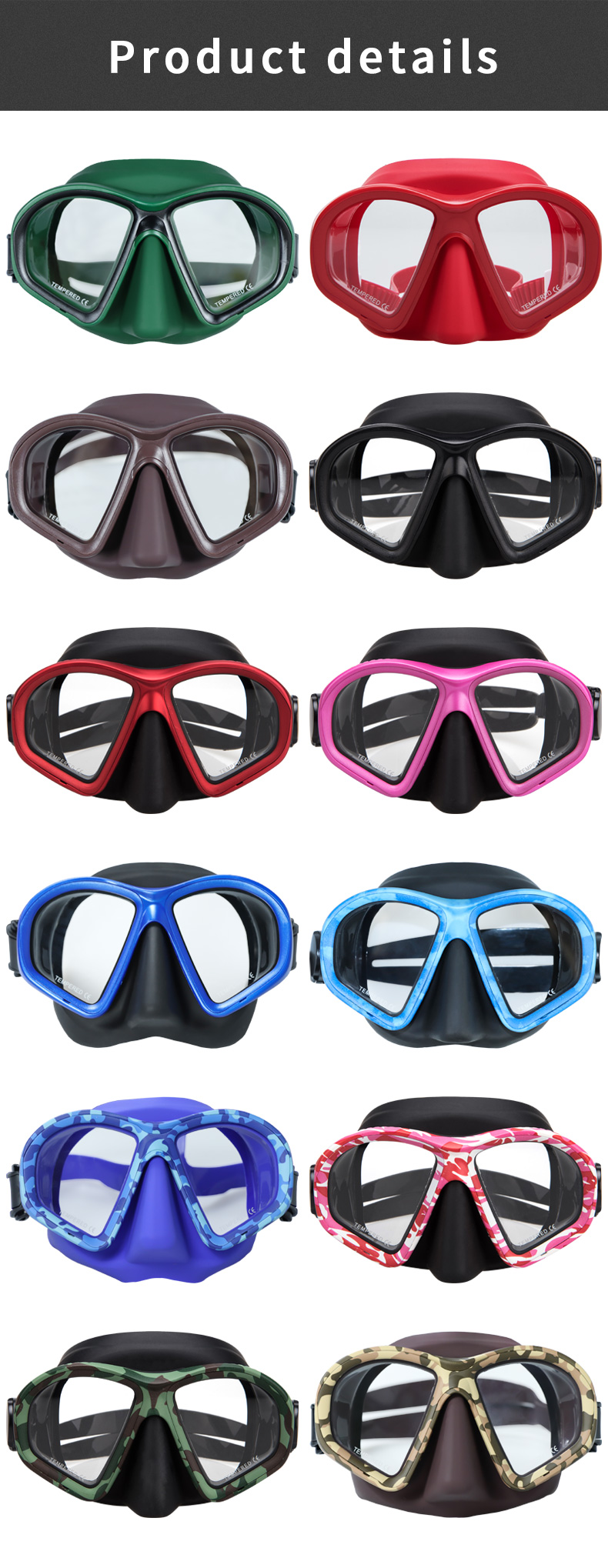 Adults Youth Snorkel Mask Set Underwater Swimming Diving Equipment Set Silicone