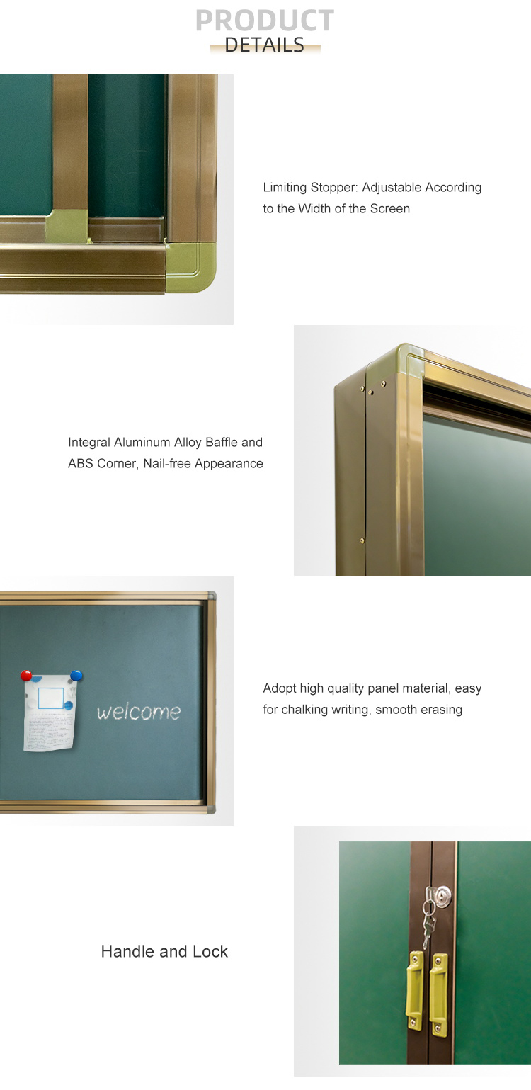 Ultra HD Smart Touch Screen Blackboard Digital Board Push Pull Blackboard