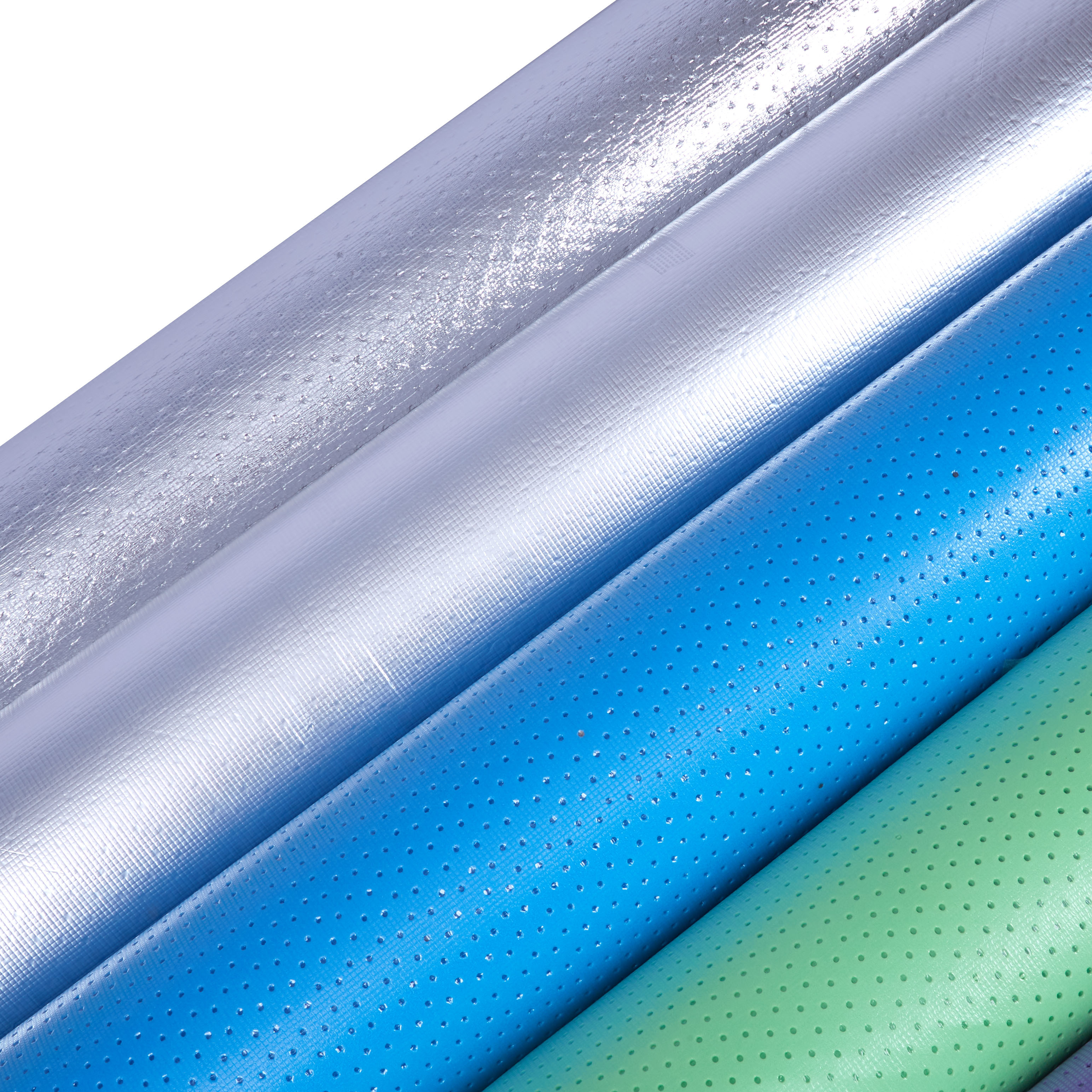 Moistureproof IXPE Underfloor Heating Underlay 33kg/M3 With Holes Alumnium Foil
