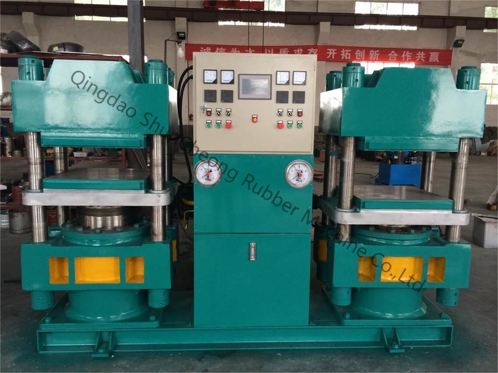 Silicone Rubber Machine For Swim Caps / Double Vulcanizing Press