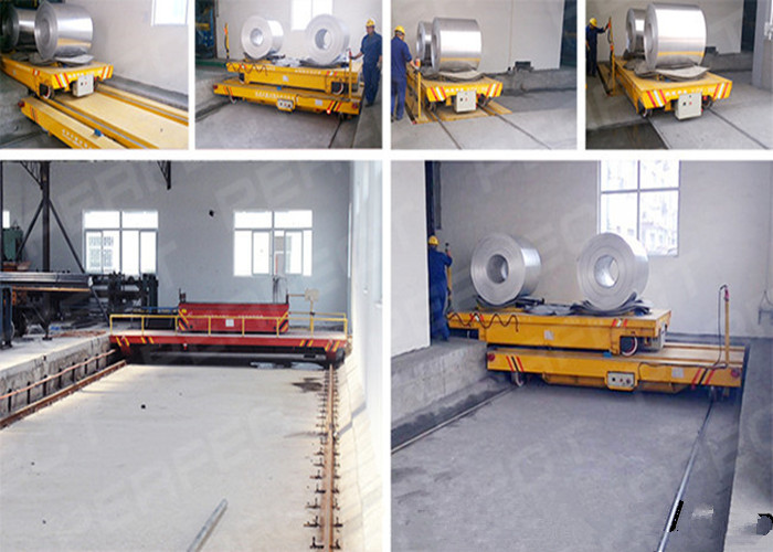  50 ton carbon steel coil rail transfer car for aluminum coils transportation on rails