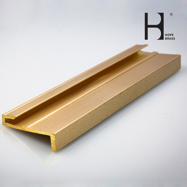 Lead Free Brass Special Shapes / Copper Extruding Profiles Exporter Customized Brass Extrusion Profiles Copper Alloy ODM