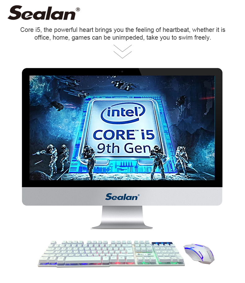 23.6" AIO Desktop Computer With HM65 HM87 HM410 Motherboard