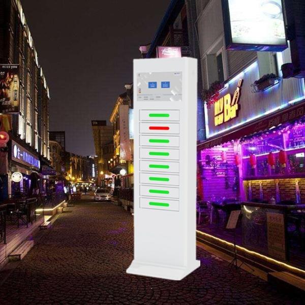 Free Standing Cell Phone Charging Stations , Advertising Phone Charging Lockers