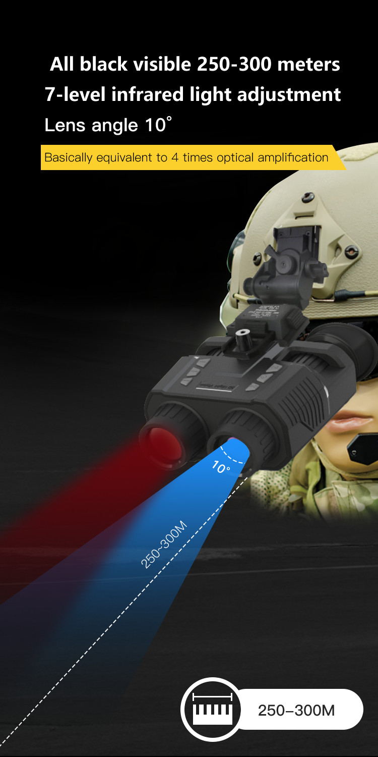 Binocular Infrared Night Vision Camera Naked Eye 3D Viewing Scope For Wildlife