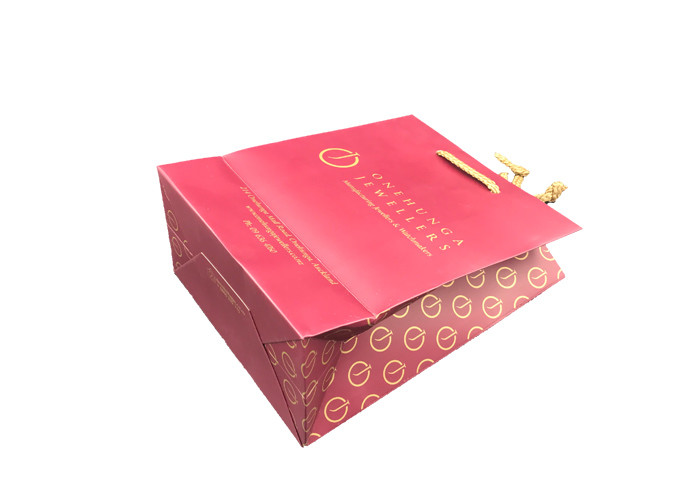 Collapsible Present Paper Bag Fashionable Appearance Environmental Protection