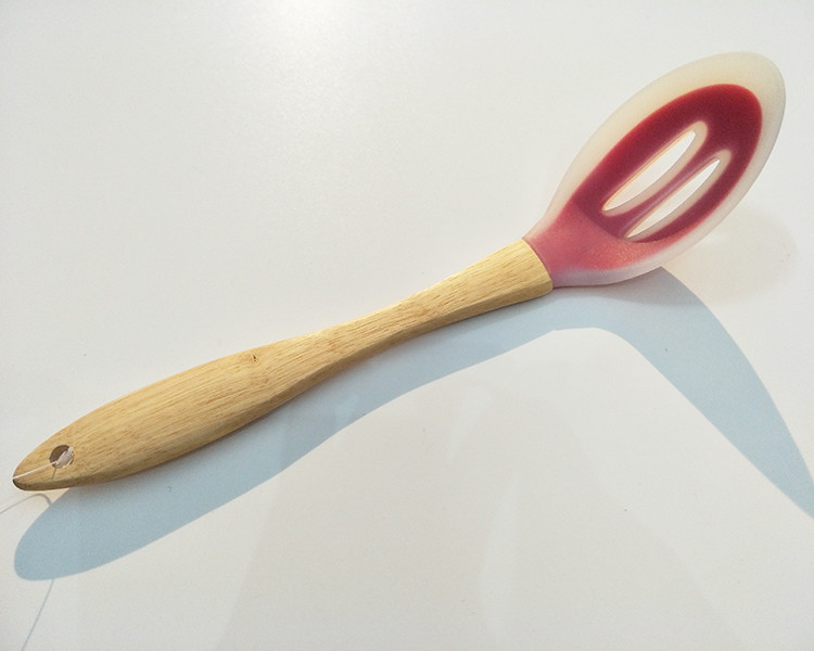 Food Grade Silicone with Slotted Turner/Flipper, Spoon, Spatula, Ladle, Pasta Server, Strainer