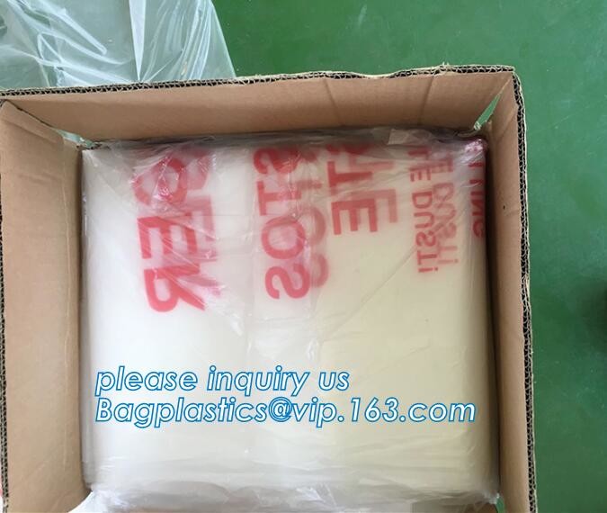 PE packing bag for Asbestos fibers, large size thicker LDPE asbestos remove bags, Large Asbestos Waste Removal Bags, pac