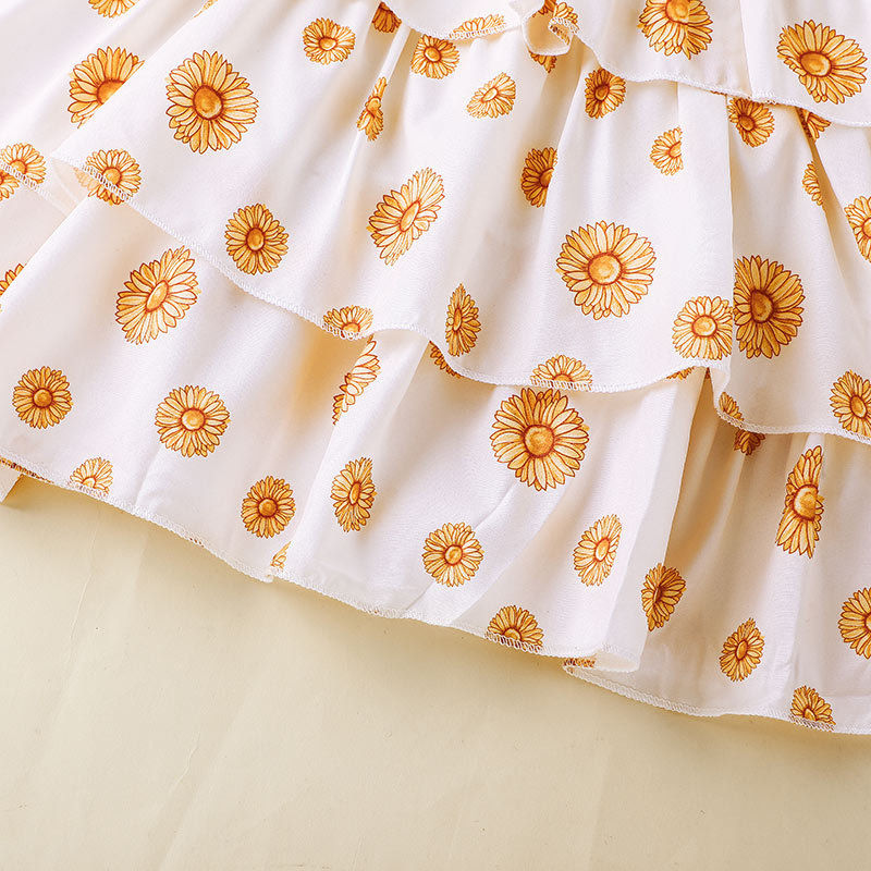 Summer Children'S Clothing Sunflower Print Children'S Clothing